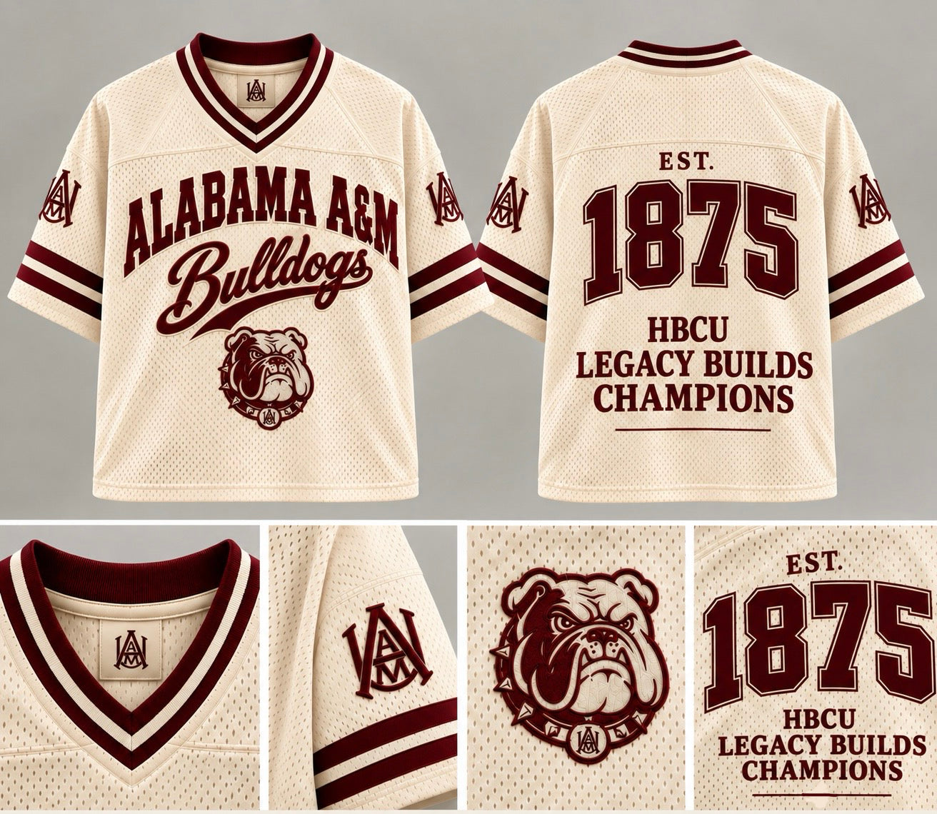 (PRE-SALE) Alabama A&M University Stylish Football Jersey