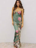 Floral kurvy bodycon maxi dress