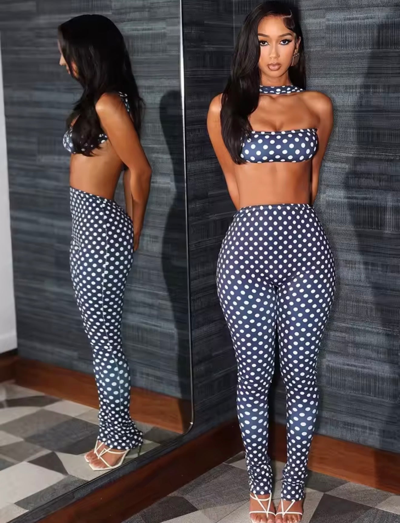 It Girl Polka dot 2 piece set