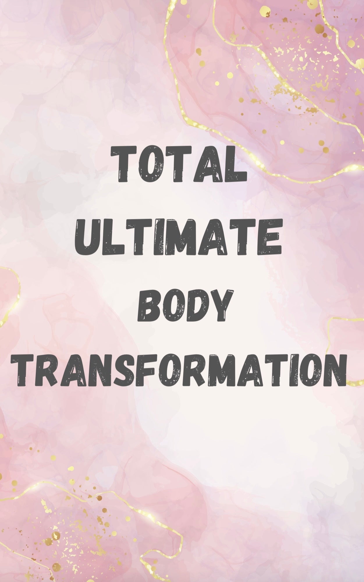 Body Transformation Fitness Planner DIGITAL